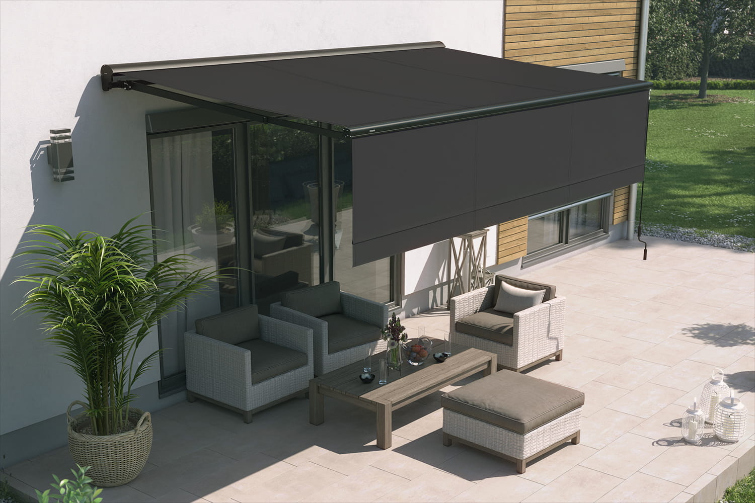 Kassettenmarkise "EXPERT PLUS", Elektrische Steuerung mit WiFi-Motor