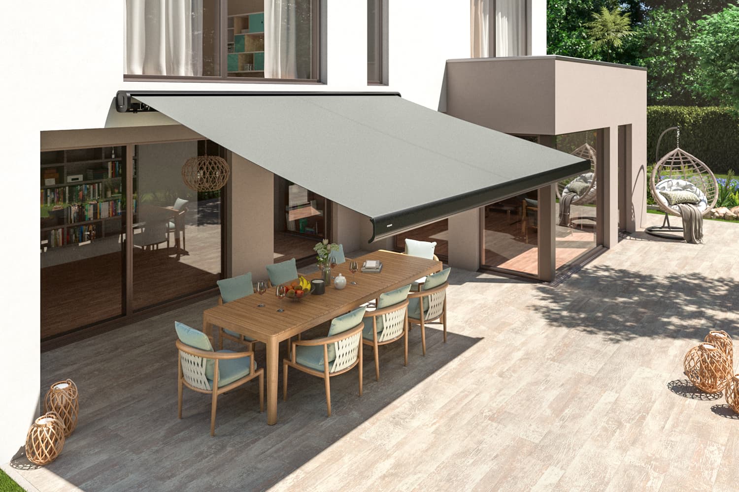 Kassettenmarkise "CLASSIC", Elektrische Steuerung inkl. Fernbedienung