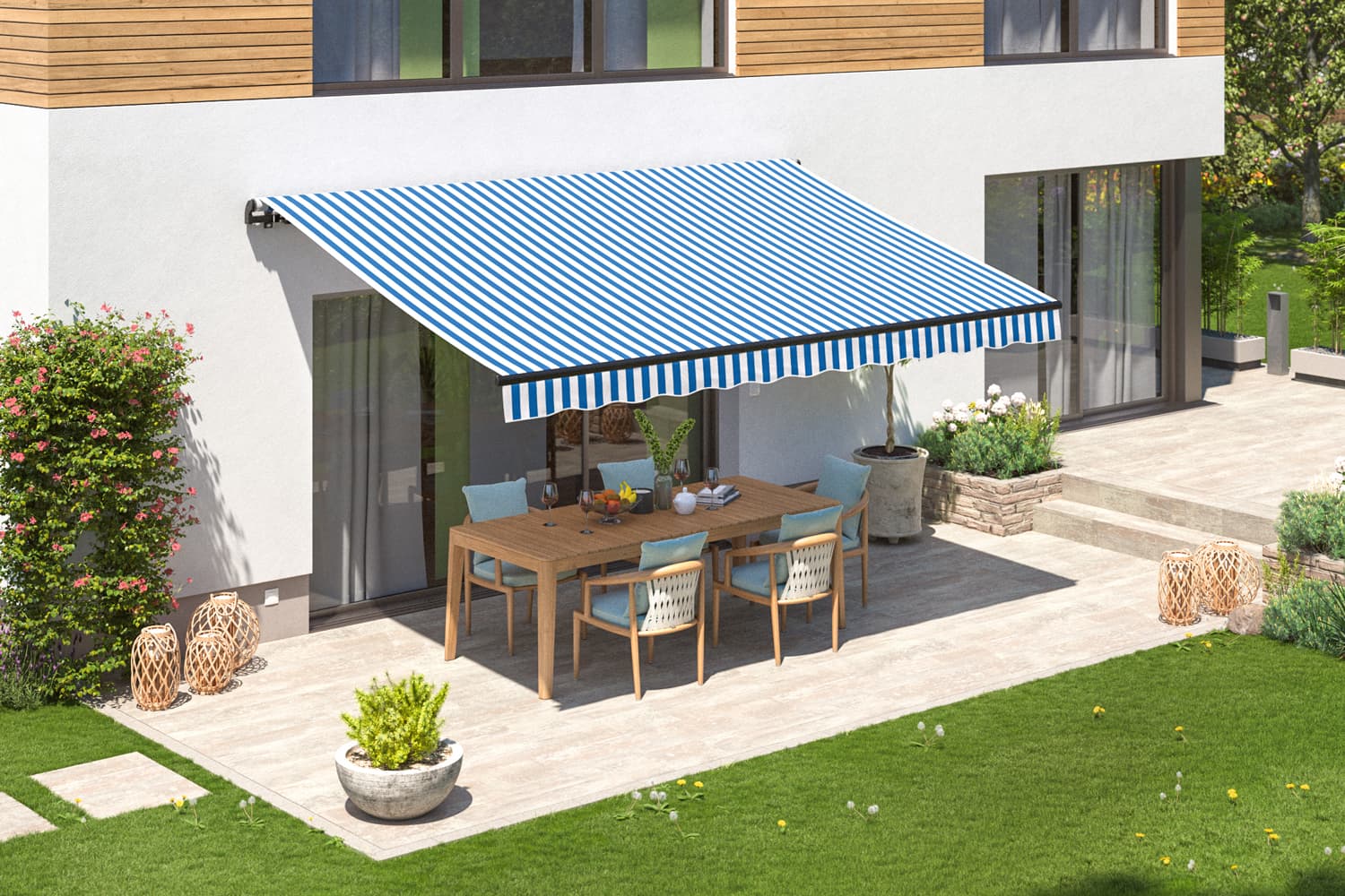 Elektrische Gelenkarmmarkise "START PLUS", Gestell-Farbe Anthrazit