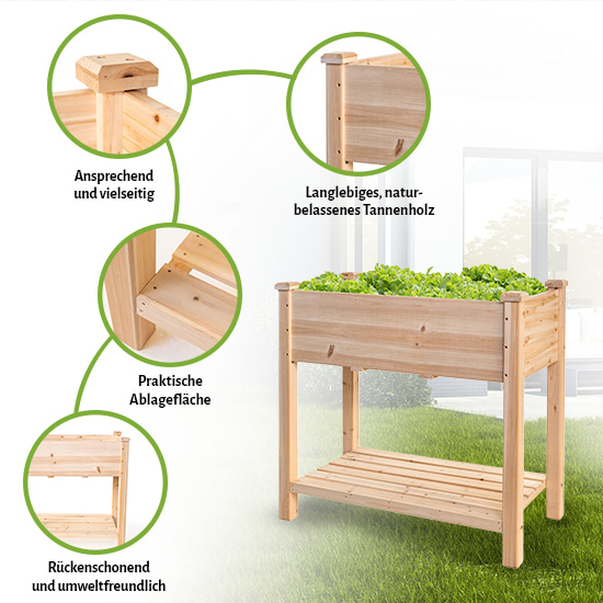 Besonderheiten des Hochbeets