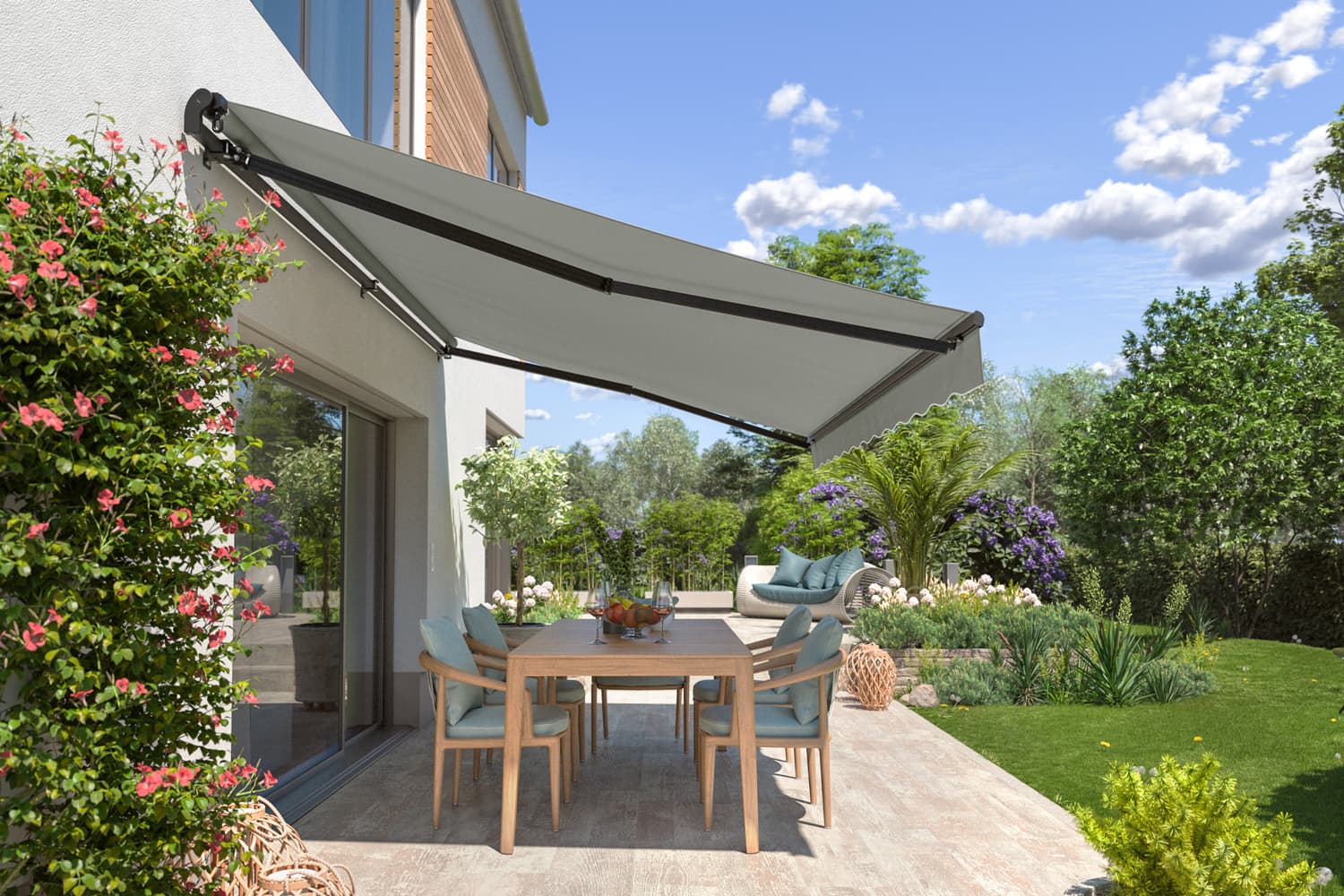 Gelenkarmmarkise "START", Gestell-Farbe Anthrazit