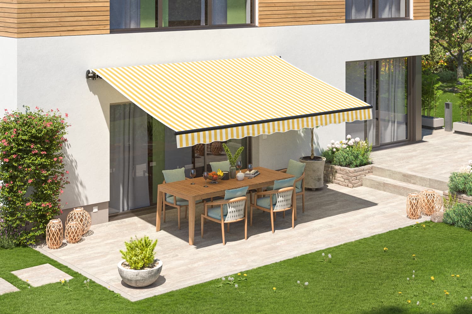 Elektrische Gelenkarmmarkise "START PLUS", Gestell-Farbe Anthrazit