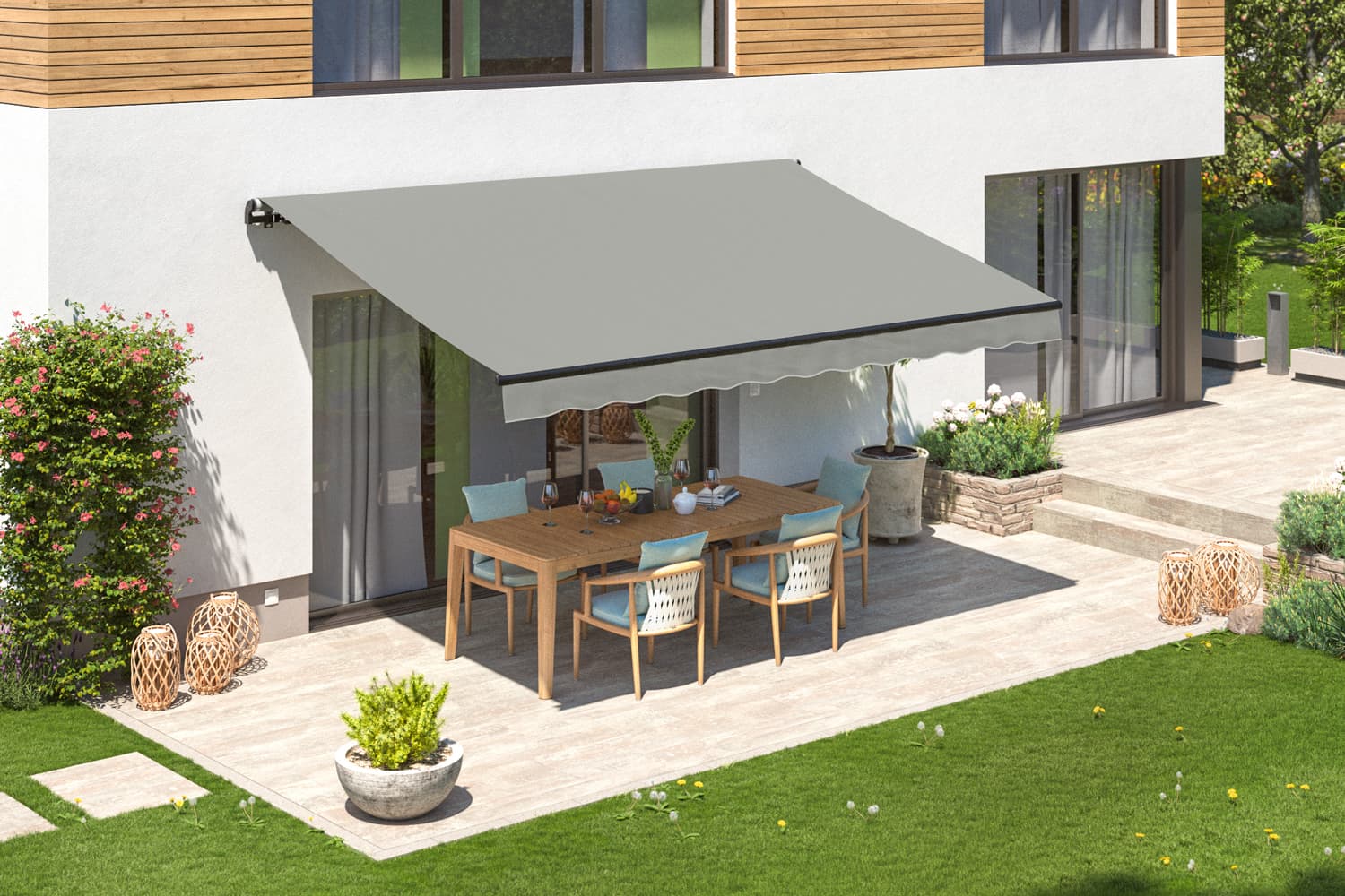 Elektrische Gelenkarmmarkise "START PLUS", Gestell-Farbe Anthrazit