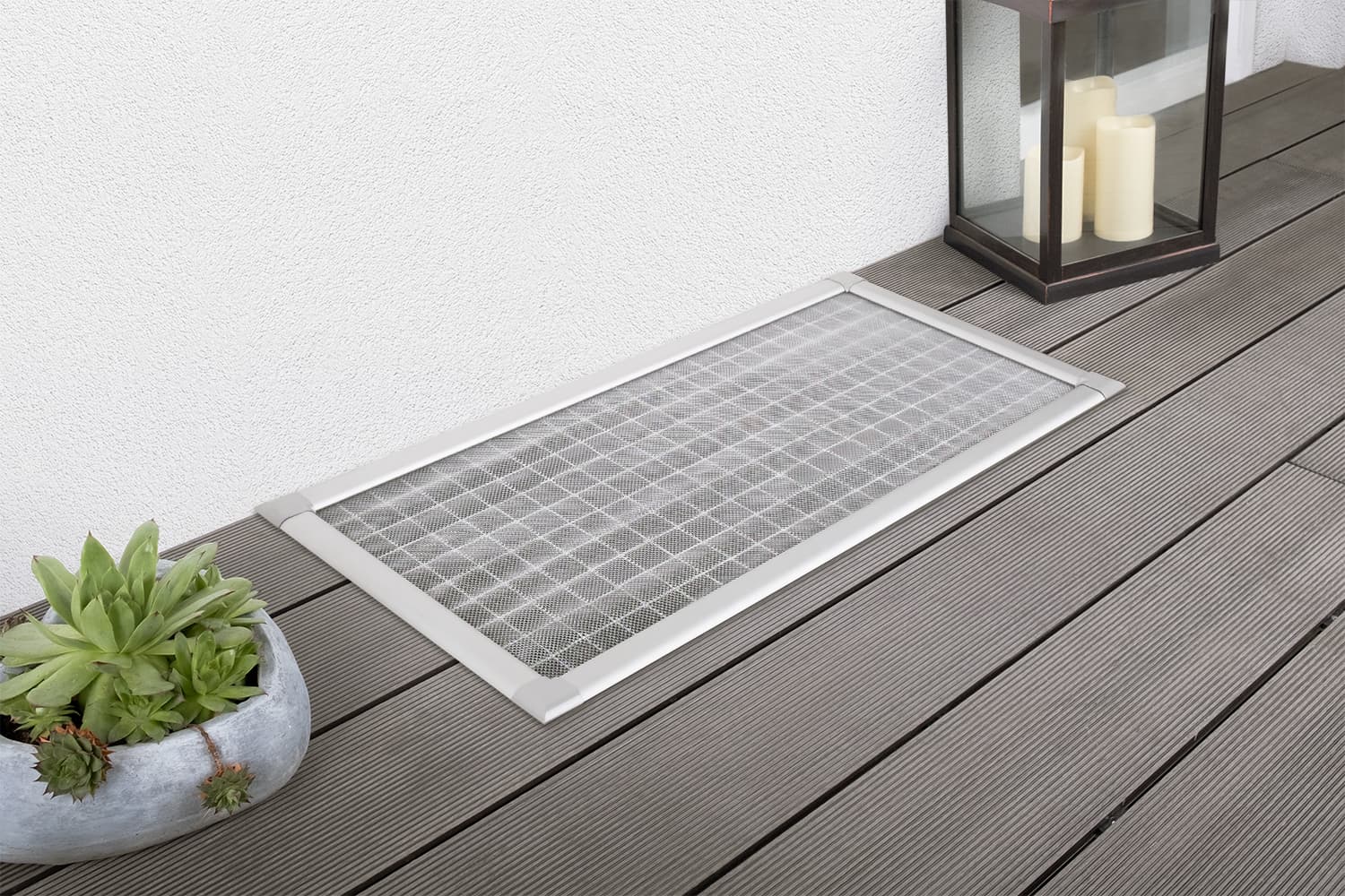 Lichtschachtabdeckung "PROFI", silber eloxierter Rahmen - 60 x 115 cm oder 80 x 150 cm