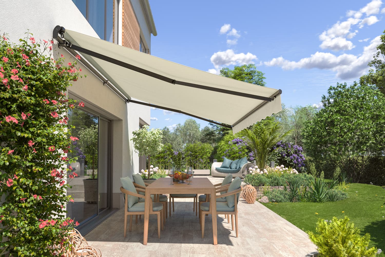 Gelenkarmmarkise "START", Gestell-Farbe Anthrazit