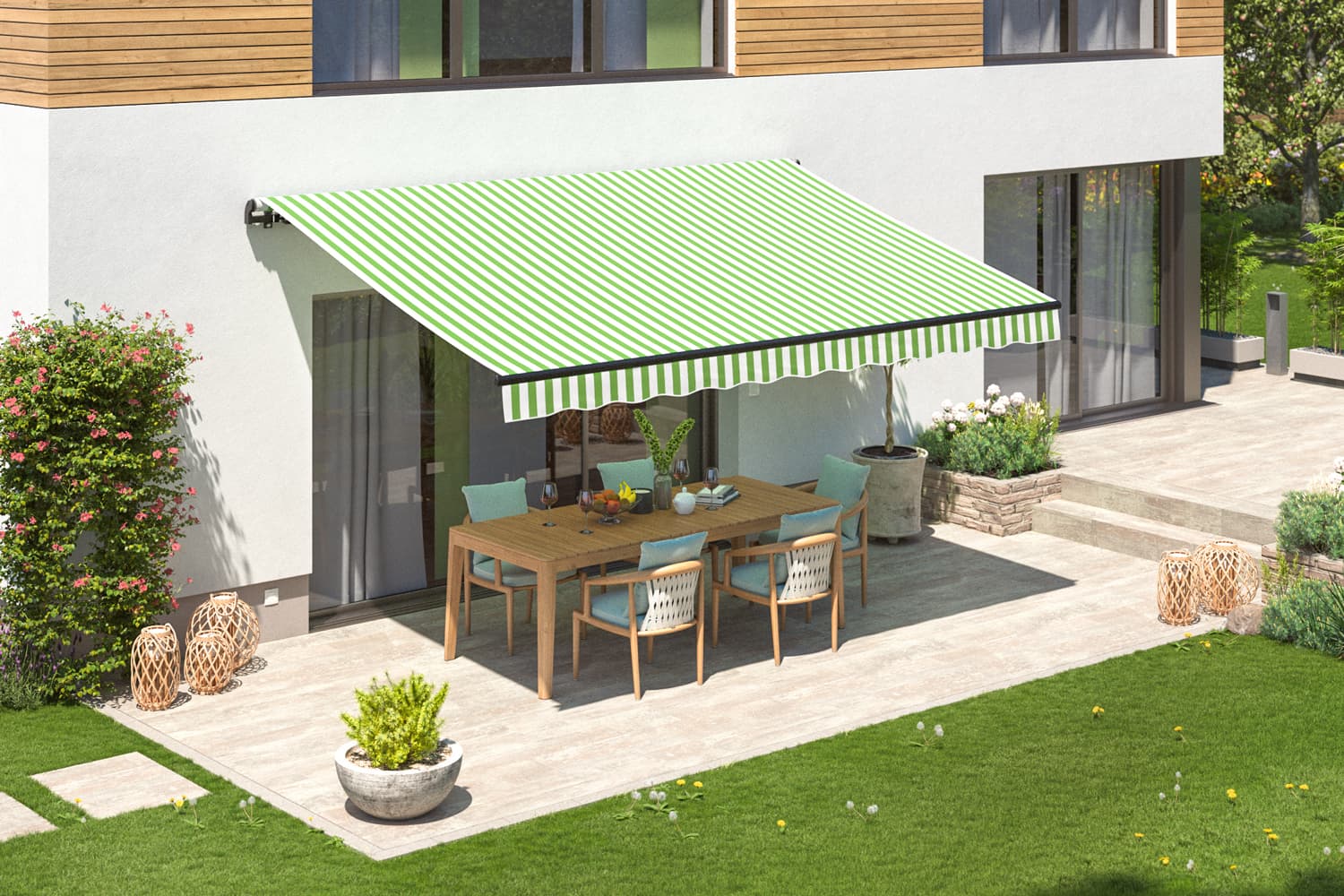 Elektrische Gelenkarmmarkise "START PLUS", Gestell-Farbe Anthrazit