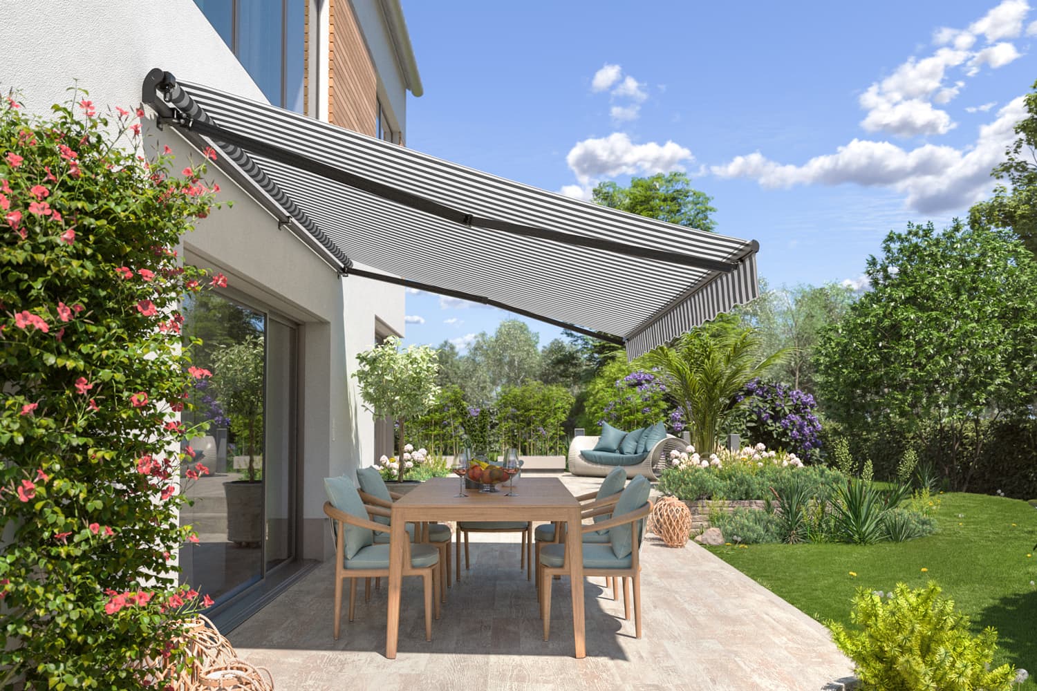 Gelenkarmmarkise "START", Gestell-Farbe Anthrazit