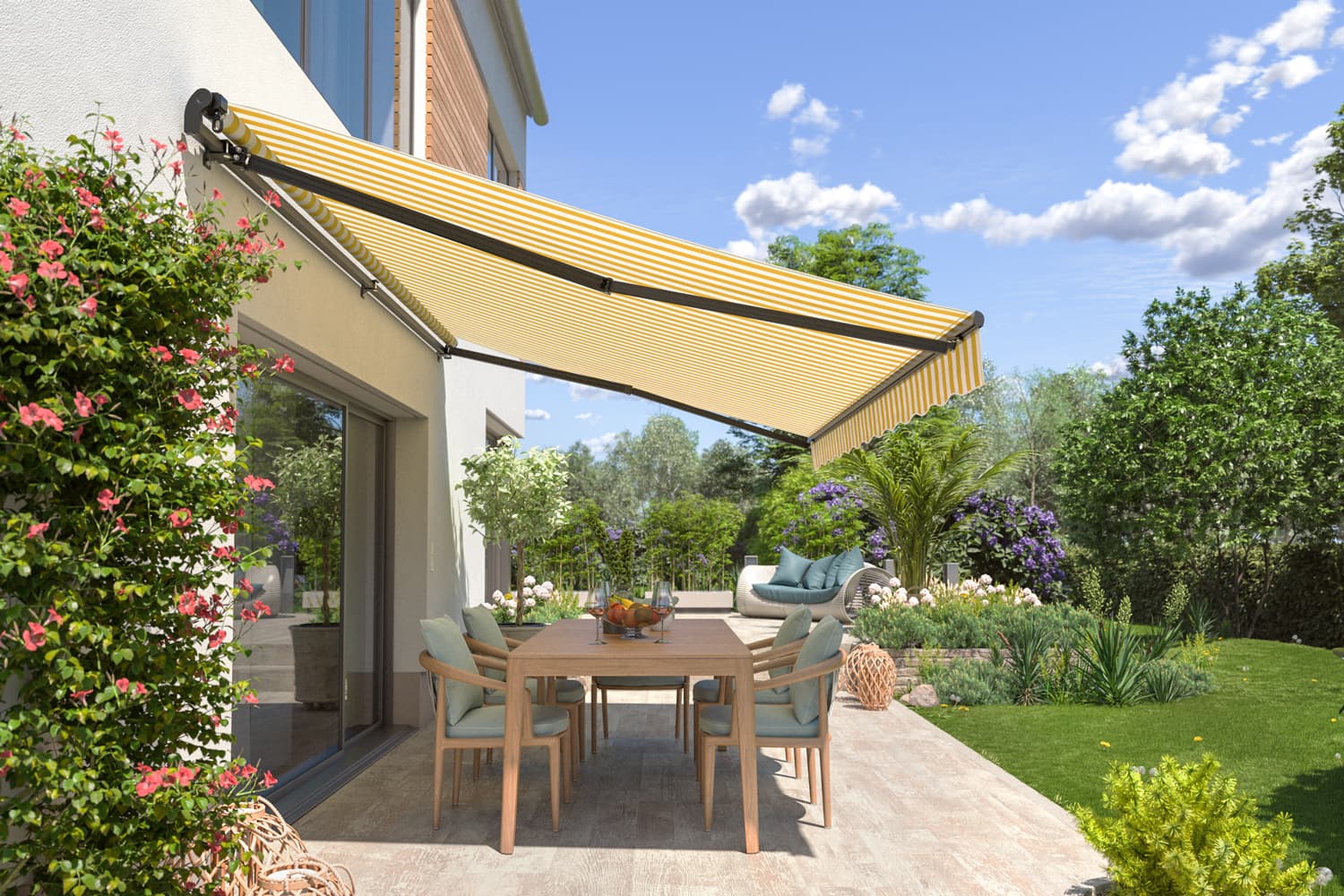 Gelenkarmmarkise "START", Gestell-Farbe Anthrazit