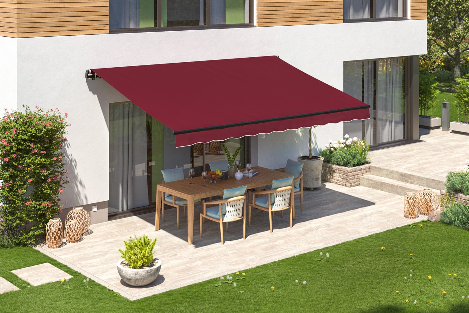 Elektrische Gelenkarmmarkise "START PLUS", Gestell-Farbe Anthrazit