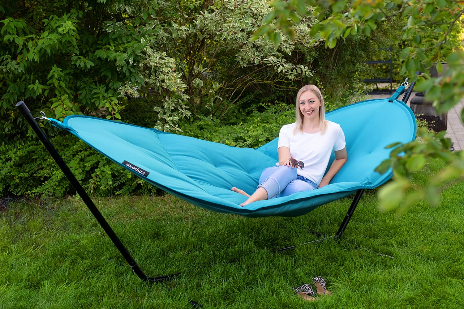 Hängematte "MAHALO", wahlweise mit Gestell - Tragetasche