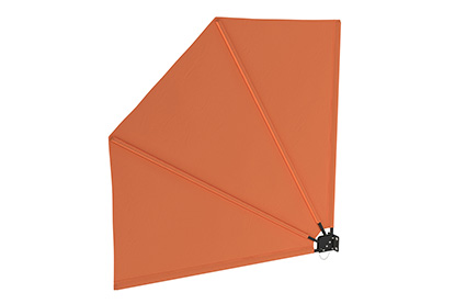 Balkonfächer in Terracotta