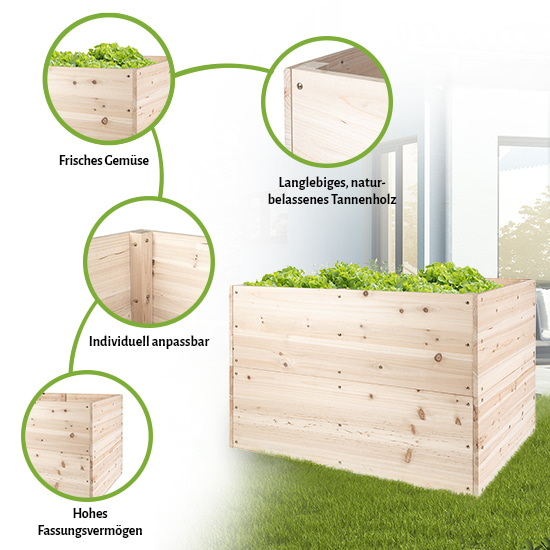 Besonderheiten des Hochbeets