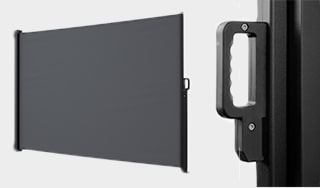 Zu den Seitenmarkisen