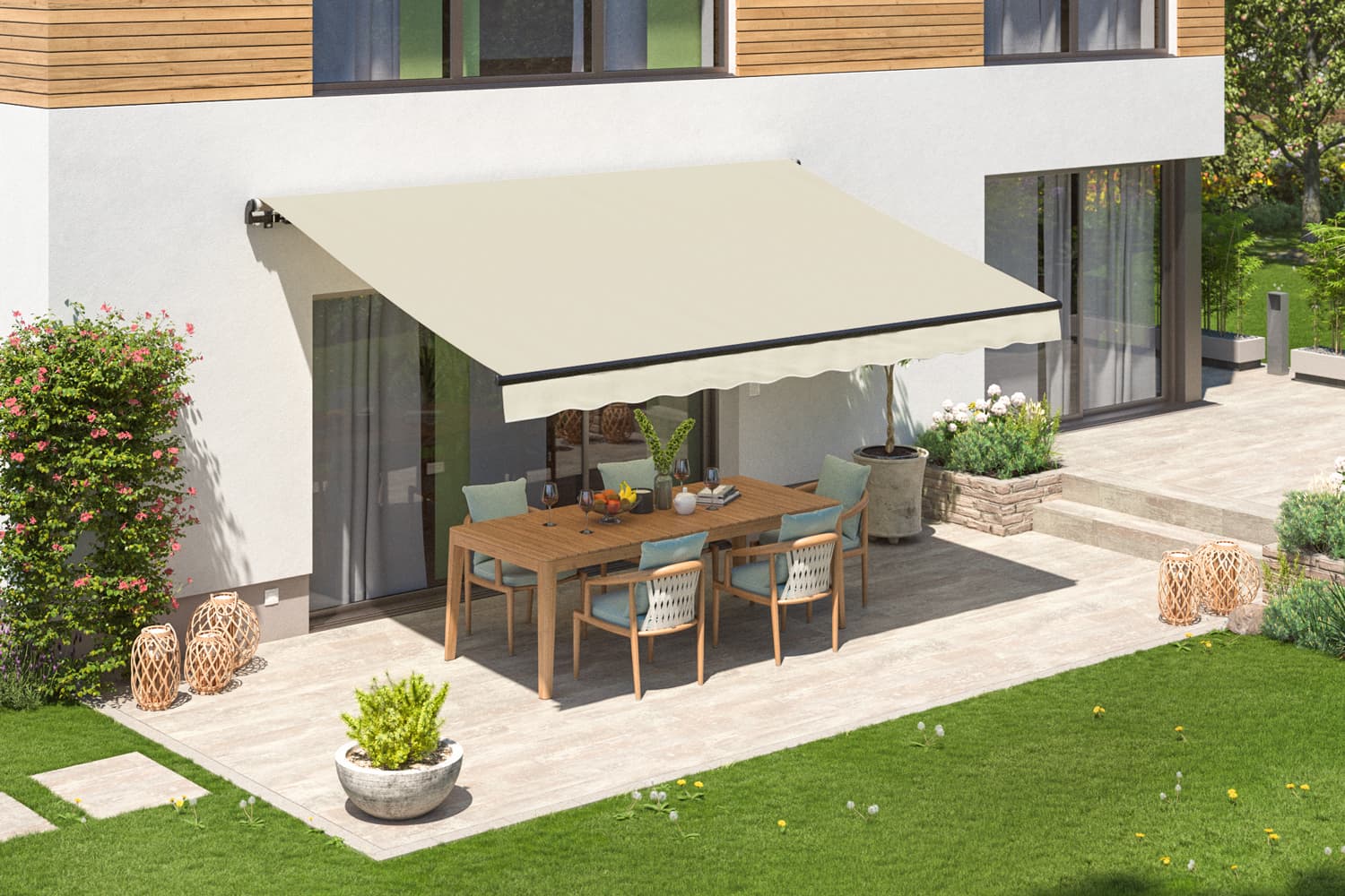 Elektrische Gelenkarmmarkise "START PLUS", Gestell-Farbe Anthrazit